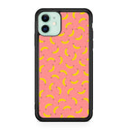Bananas Fruit Pattern Pink iPhone 12 mini Case