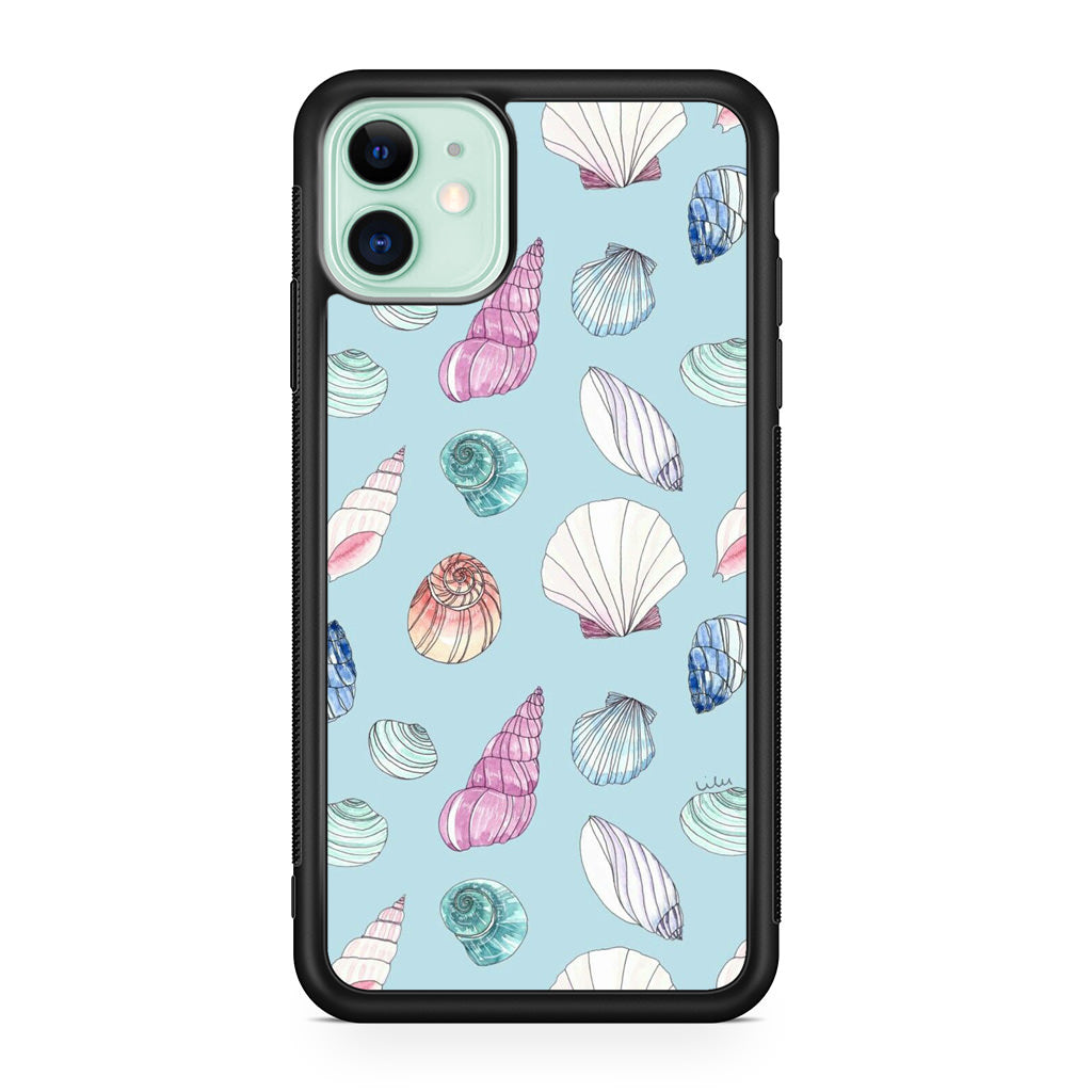 Beach Shells Pattern iPhone 12 mini Case