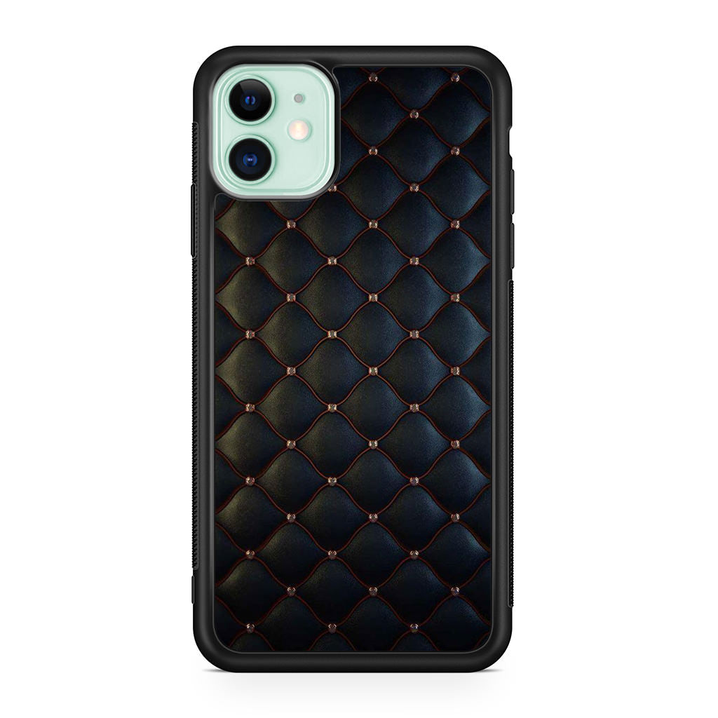 Black Royal Pattern iPhone 12 Case