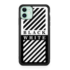 Black White Stripes iPhone 11 Case