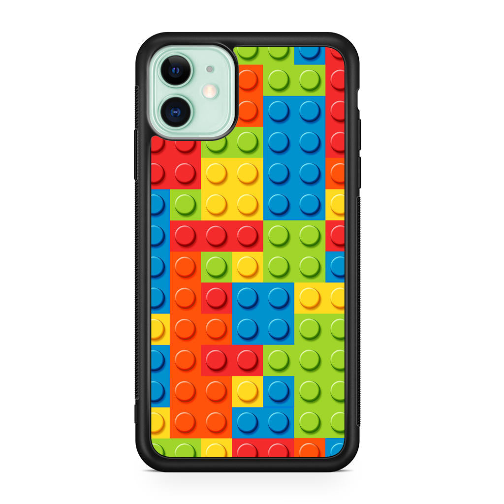 Blocks Rainbow Pattern iPhone 11 Case