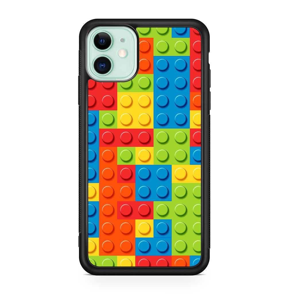 Blocks Rainbow Pattern iPhone 12 Case