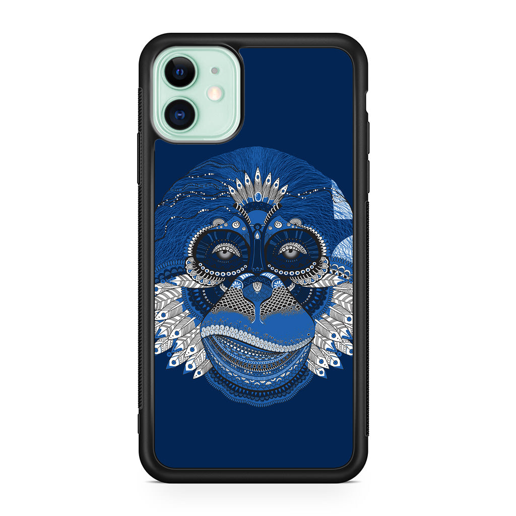 Blue Monkey iPhone 11 Case