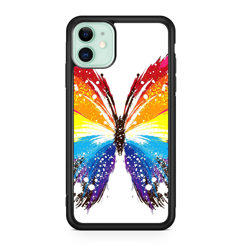 Butterfly Abstract Colorful iPhone 11 Case