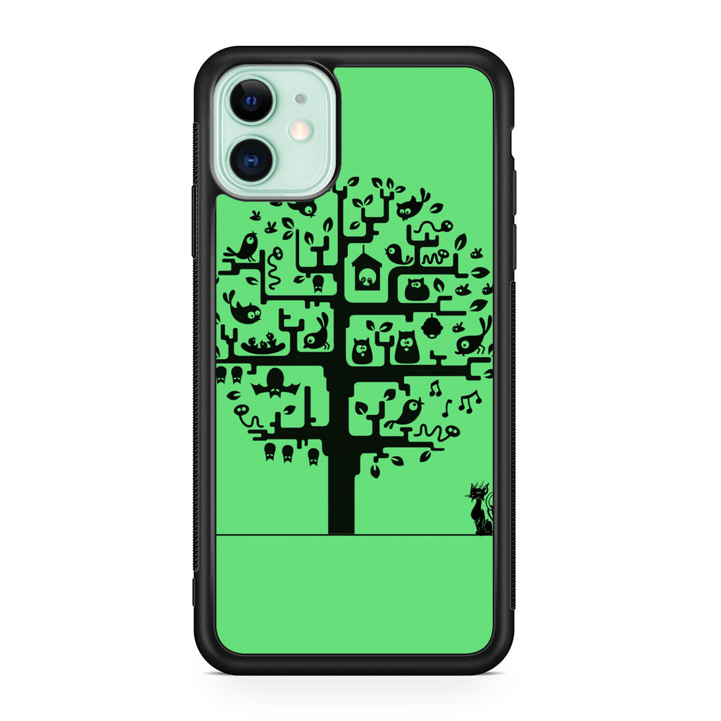 Cat Tree iPhone 12 mini Case