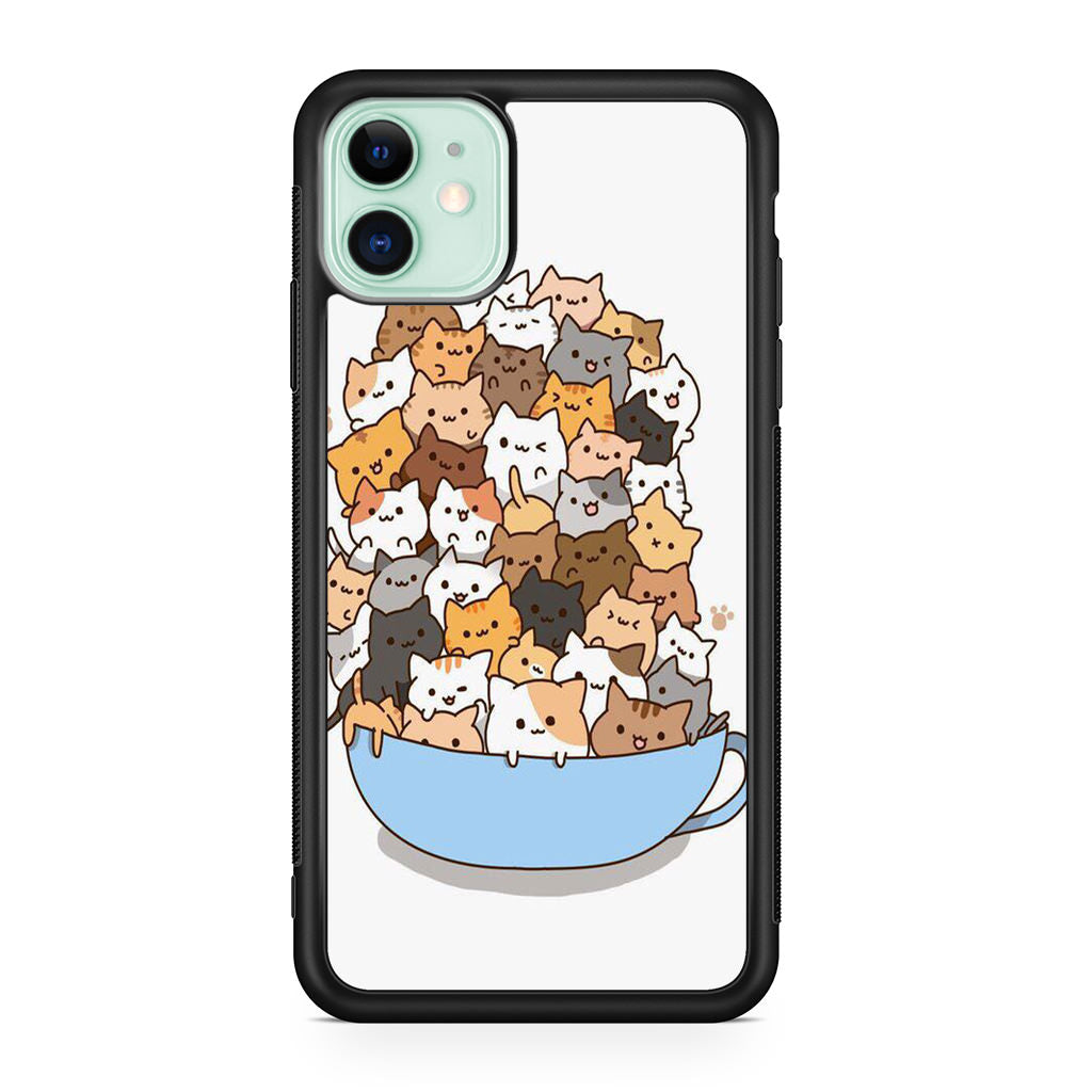 Cats on A Bowl iPhone 12 Case