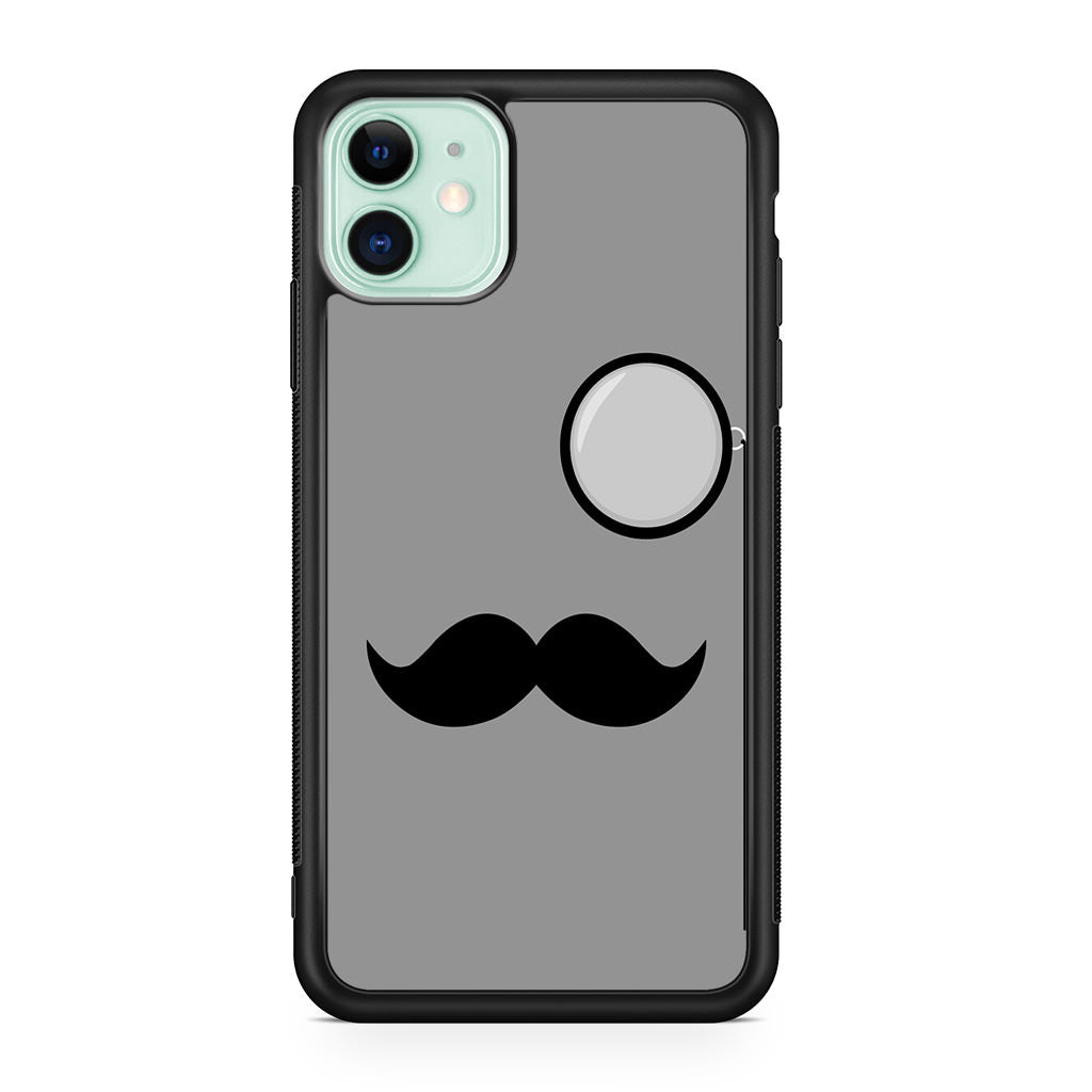 Classy Mustache iPhone 11 Case