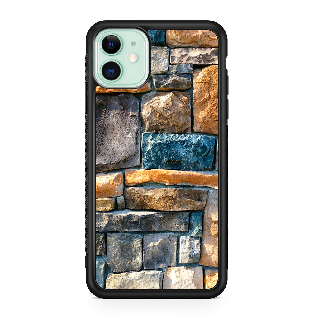 Colored Stone Piles iPhone 11 Case