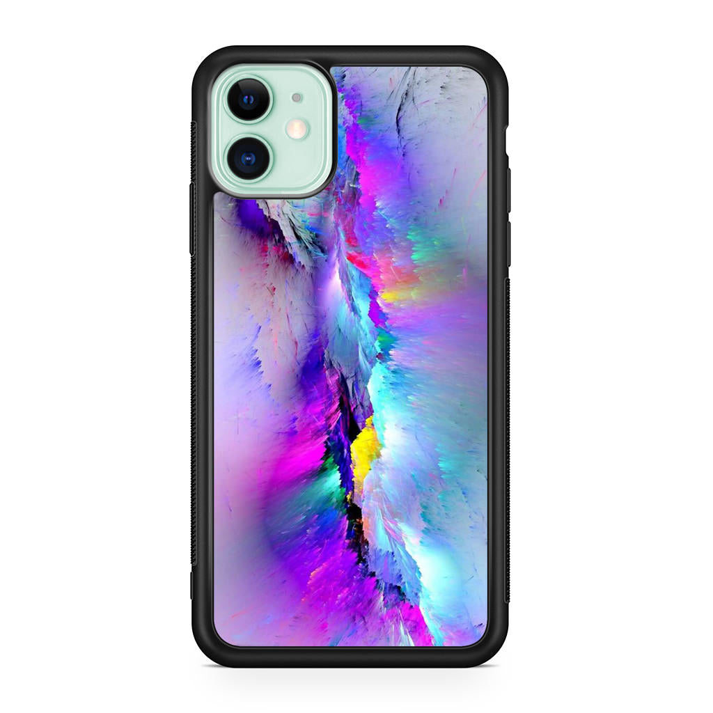 Colorful Abstract Smudges iPhone 11 Case