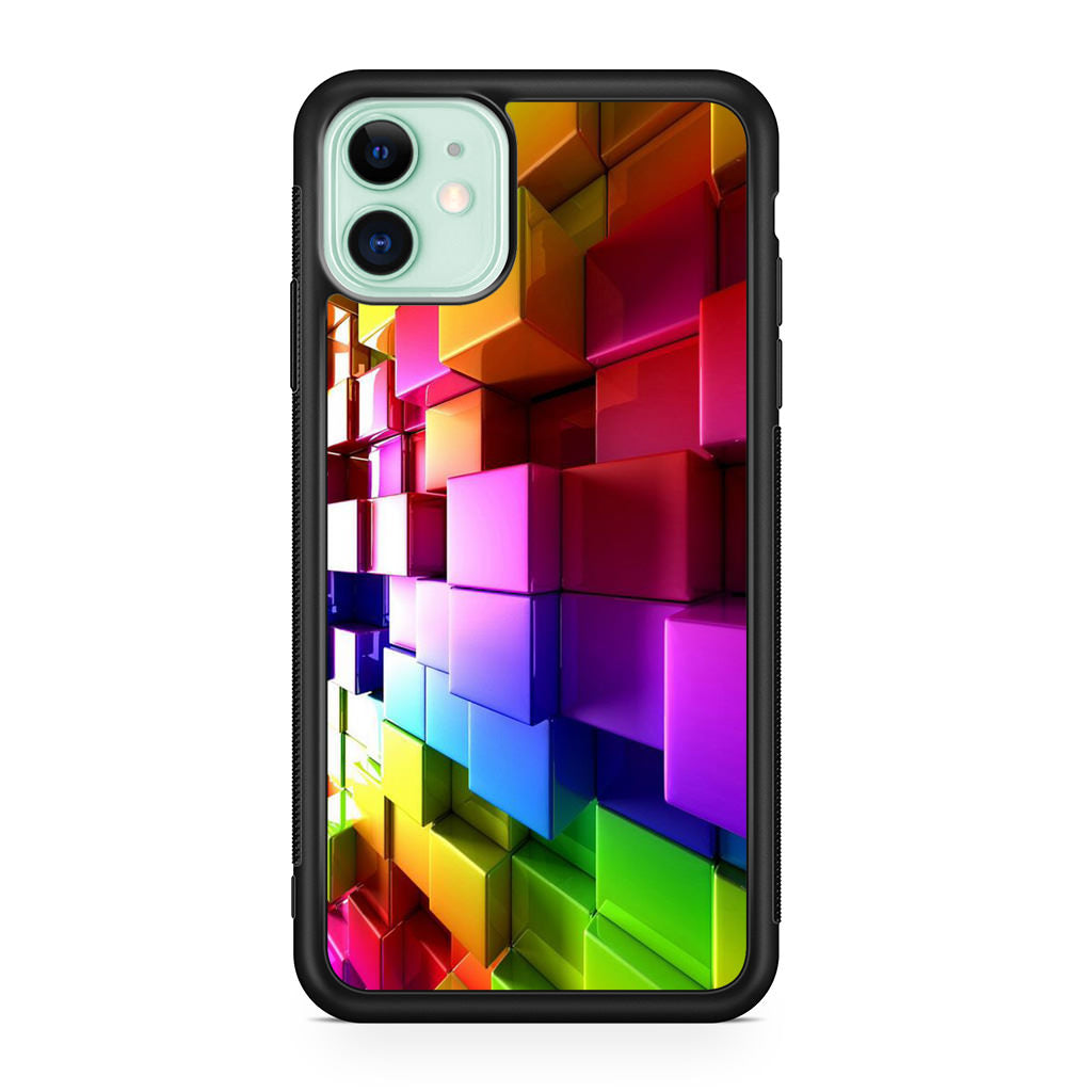 Colorful Cubes iPhone 11 Case