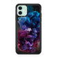 Colorful Dust Art on Black iPhone 12 mini Case