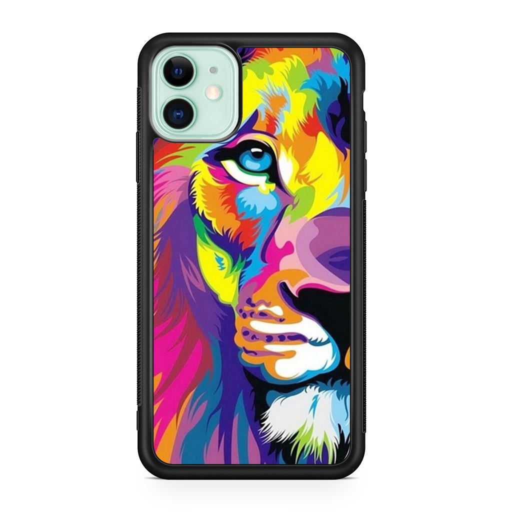 Colorful Lion iPhone 12 Case