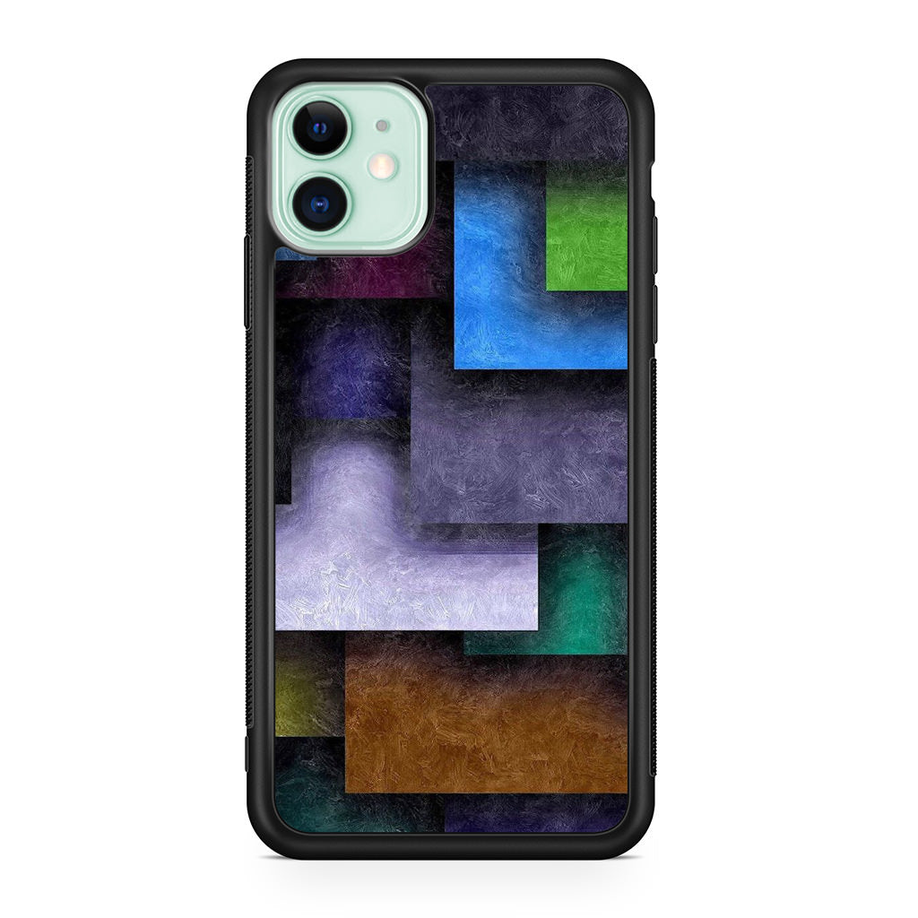 Colorful Rectangel Art iPhone 11 Case