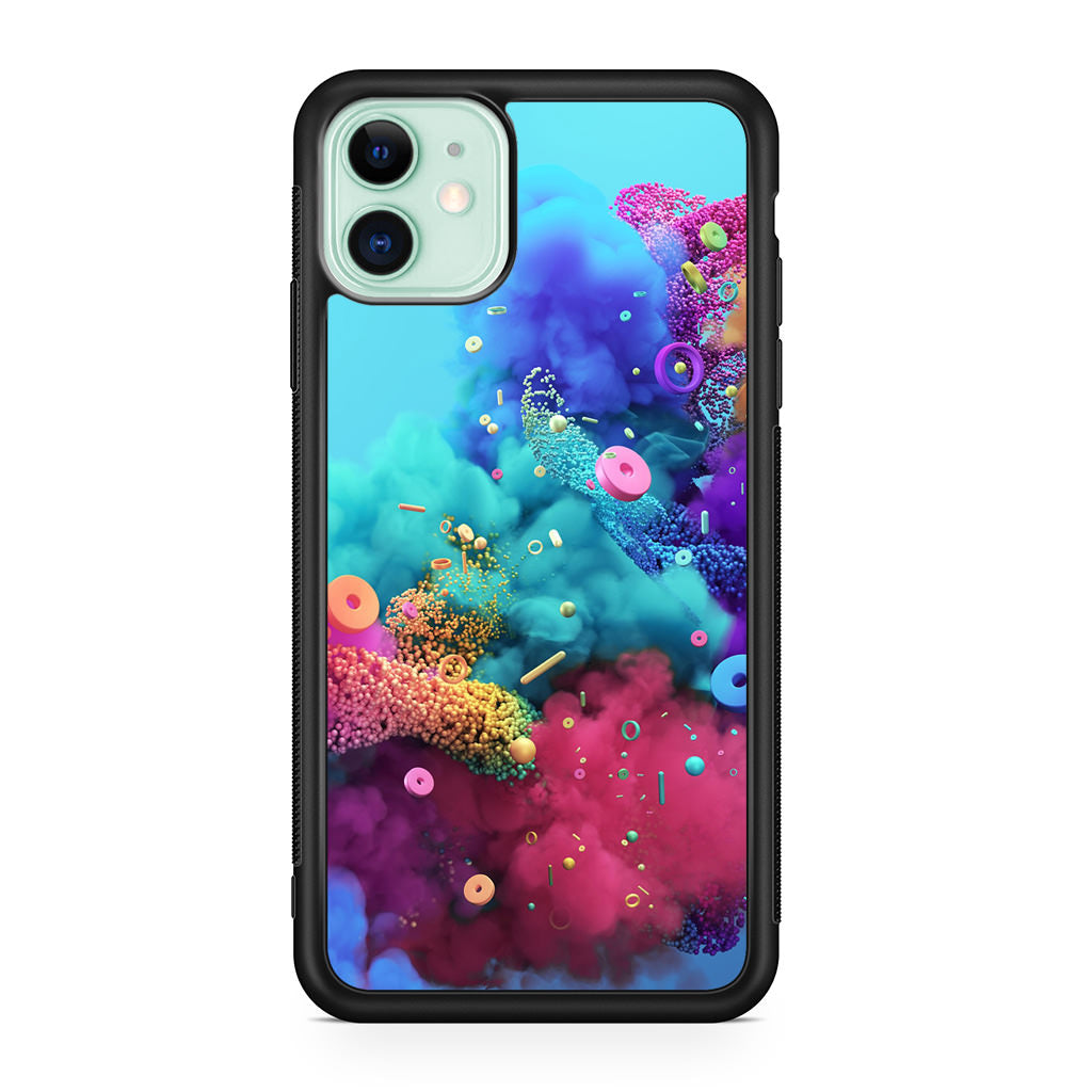 Colorful Smoke Boom iPhone 11 Case