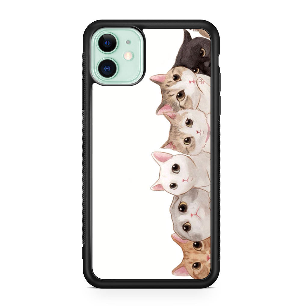 Cute Cats Vertical iPhone 11 Case