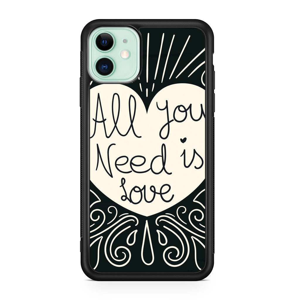 Drawn Love iPhone 11 Case