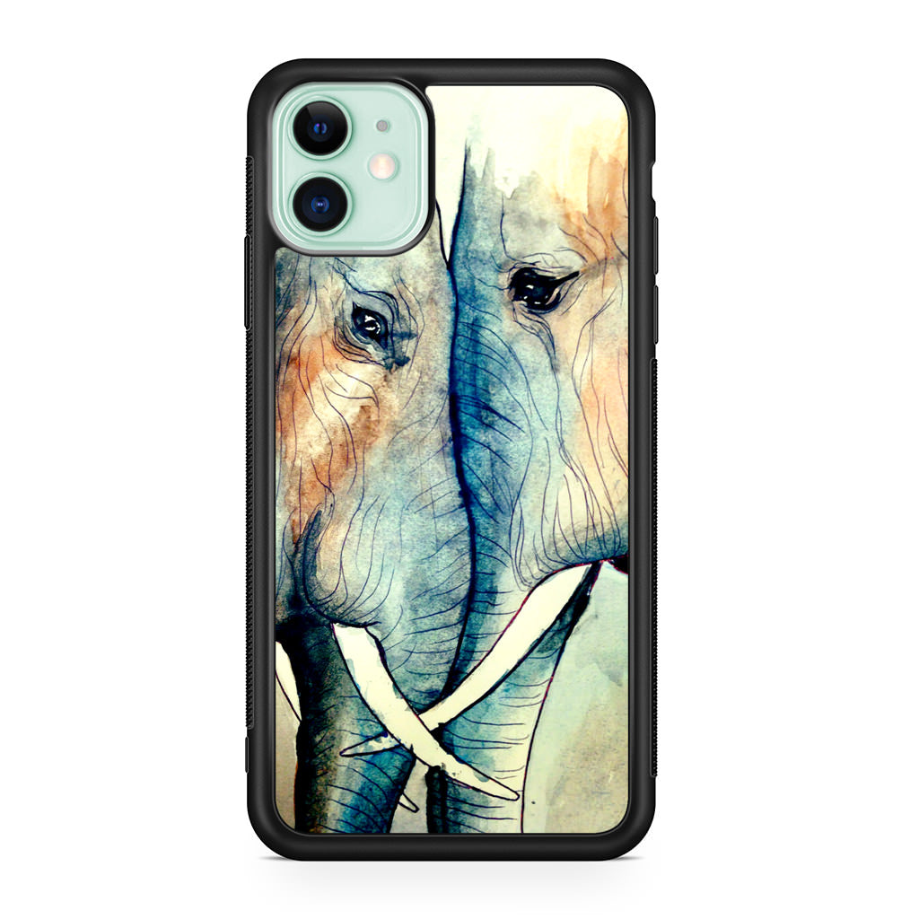 Elephants Sadness iPhone 11 Case