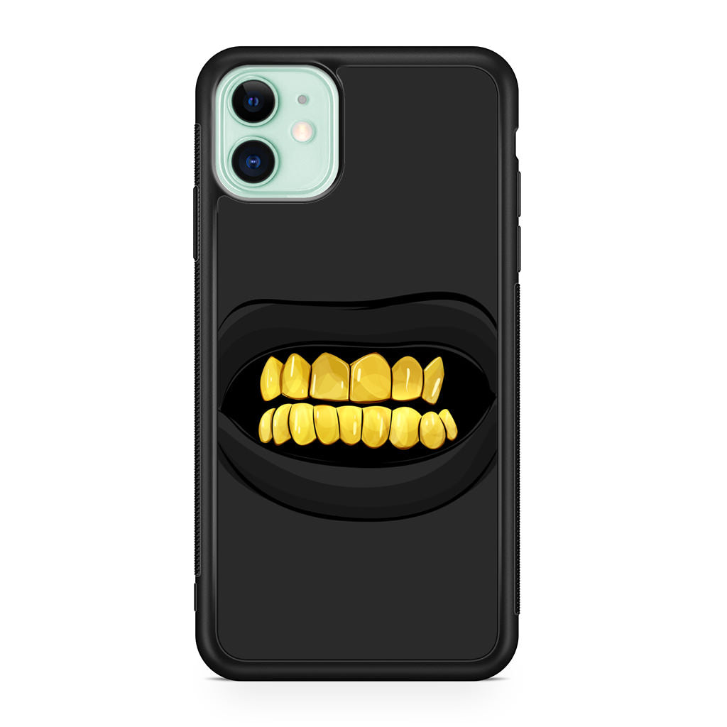 Gold Grillz iPhone 12 mini Case