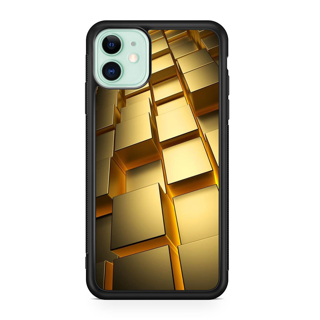 Golden Cubes iPhone 11 Case