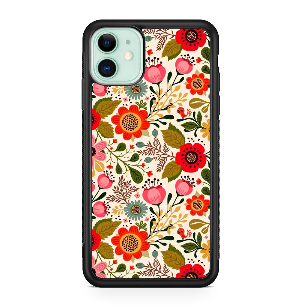 Hello Spring Pattern iPhone 12 mini Case