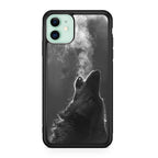 Howling Wolves Black and White iPhone 11 Case