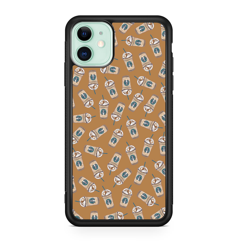 Iced Cappuccinos Lover Pattern iPhone 11 Case