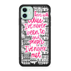 John Green Quotes I'm in Love With Cities iPhone 11 Case