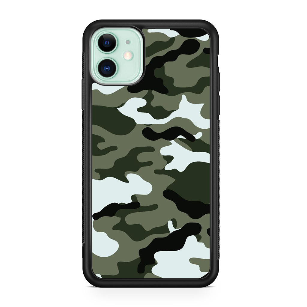 Military Green Camo iPhone 11 Case