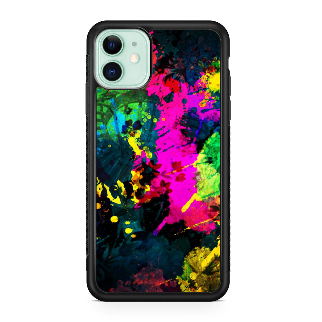 Mixture Colorful Paint iPhone 11 Case