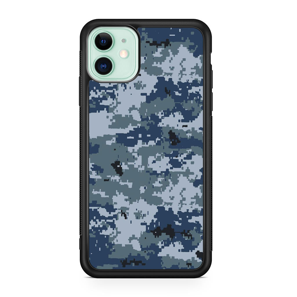 Navy Camo iPhone 12 Case