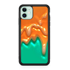 Orange Paint Dripping iPhone 11 Case