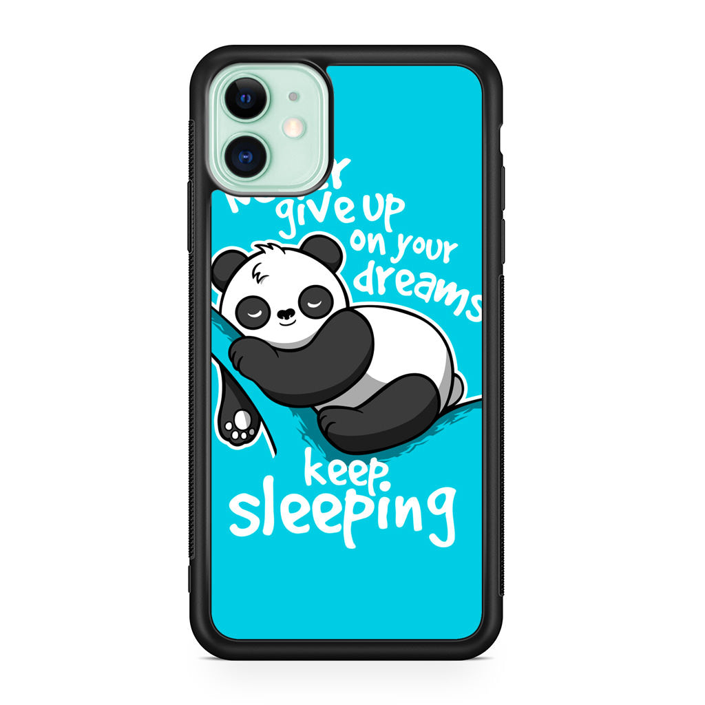 Panda Keep Sleeping iPhone 11 Case