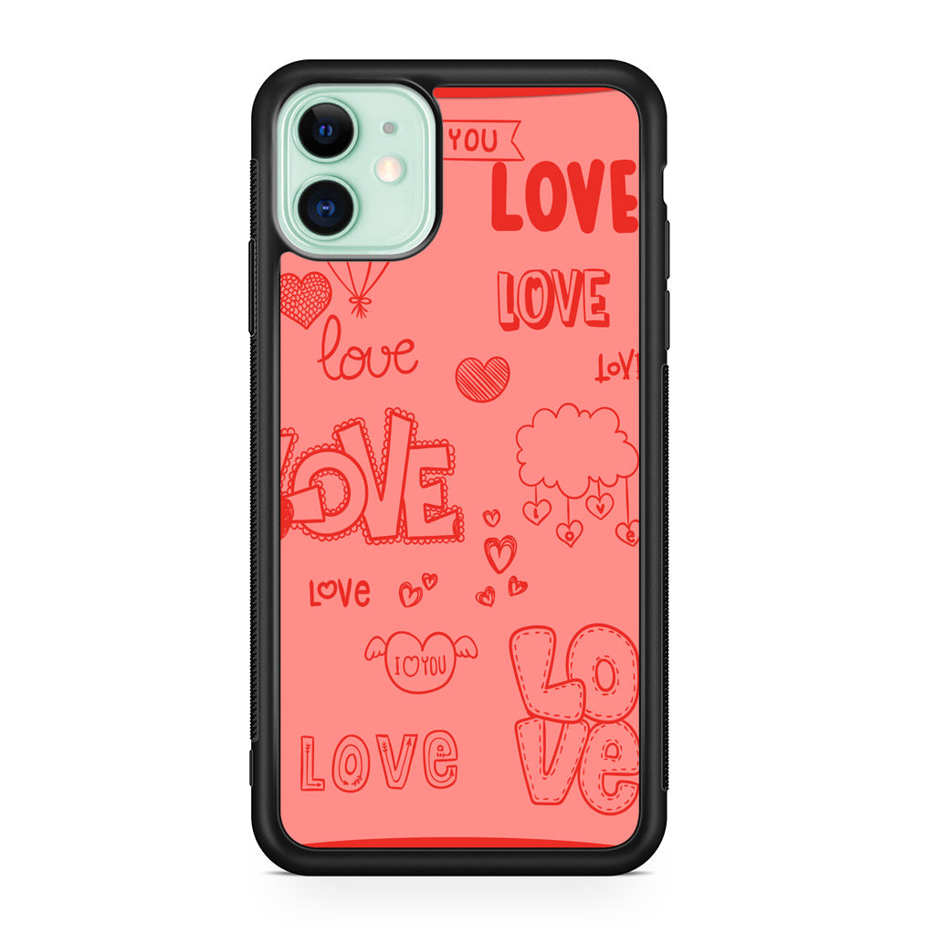 Pink Lover iPhone 11 Case