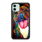 Pitbull Painting Art iPhone 12 Case