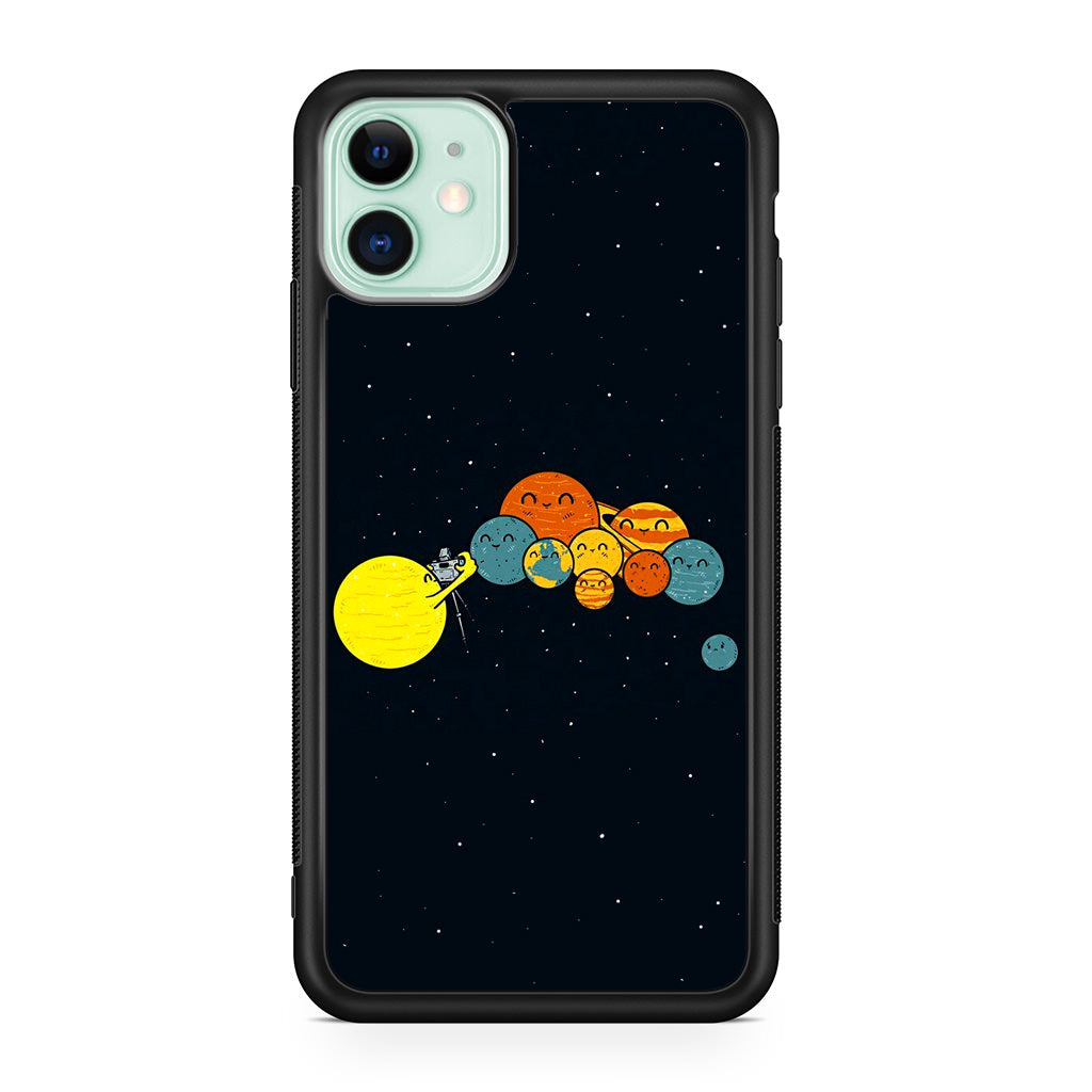 Planet Cute Illustration iPhone 11 Case