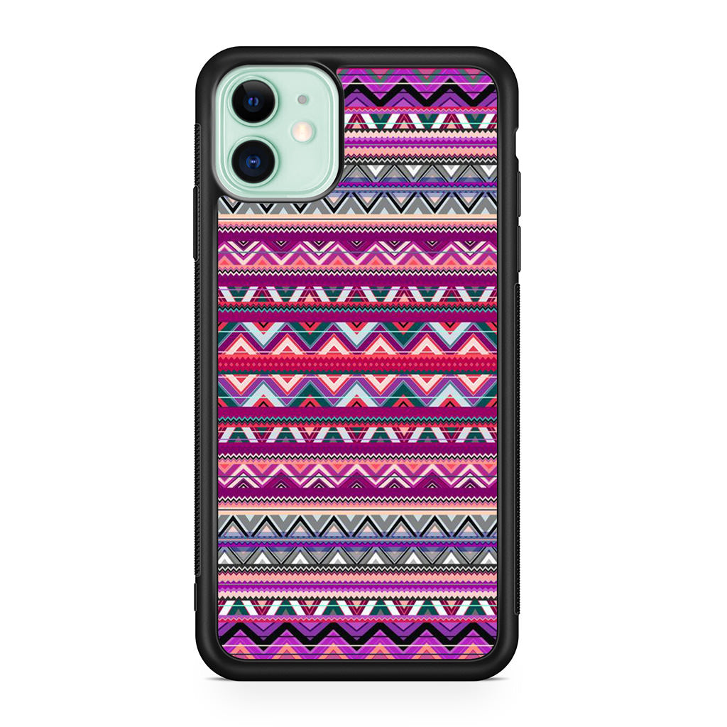 Purple Aztec Art iPhone 11 Case