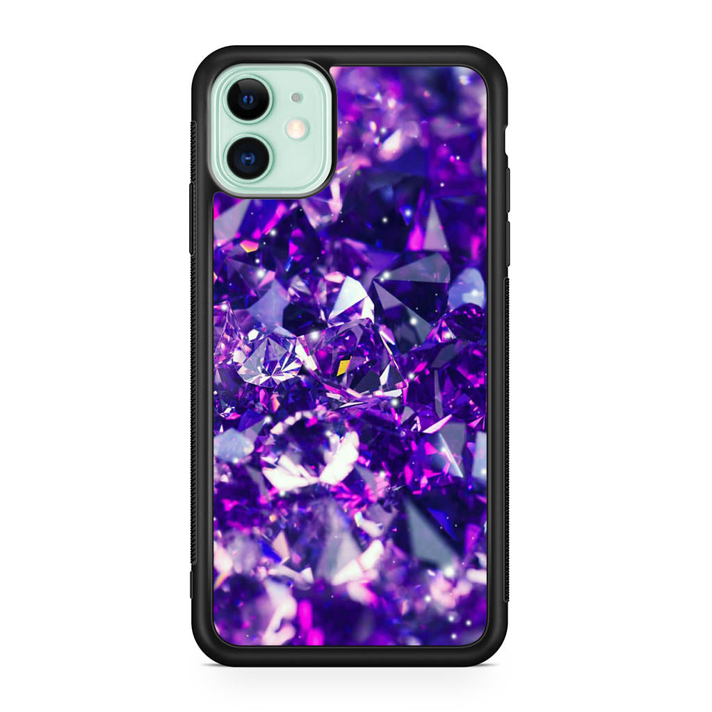 Purple Crystal iPhone 12 Case