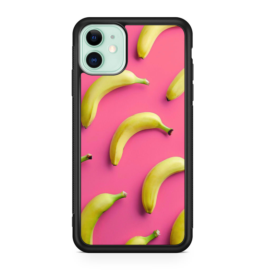 Real Bananas Fruit Pattern iPhone 11 Case