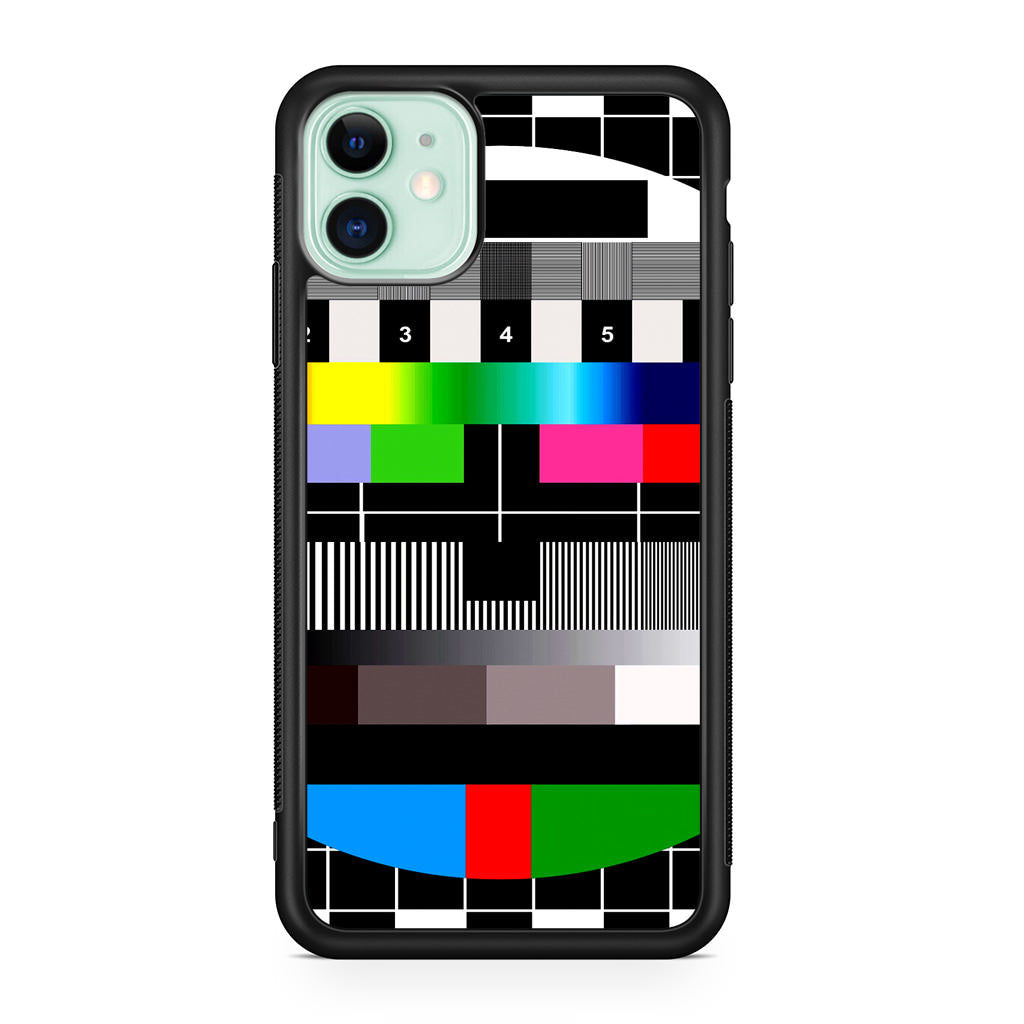 Scheme Pause TV Colorful Mesh iPhone 11 Case