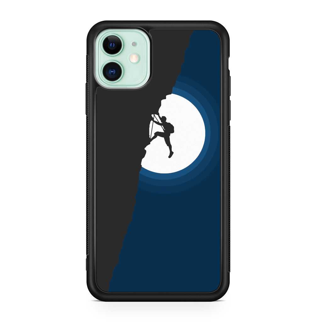 Silhouette of Climbers iPhone 11 Case