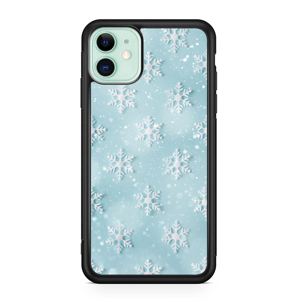 Snowflakes Pattern iPhone 11 Case