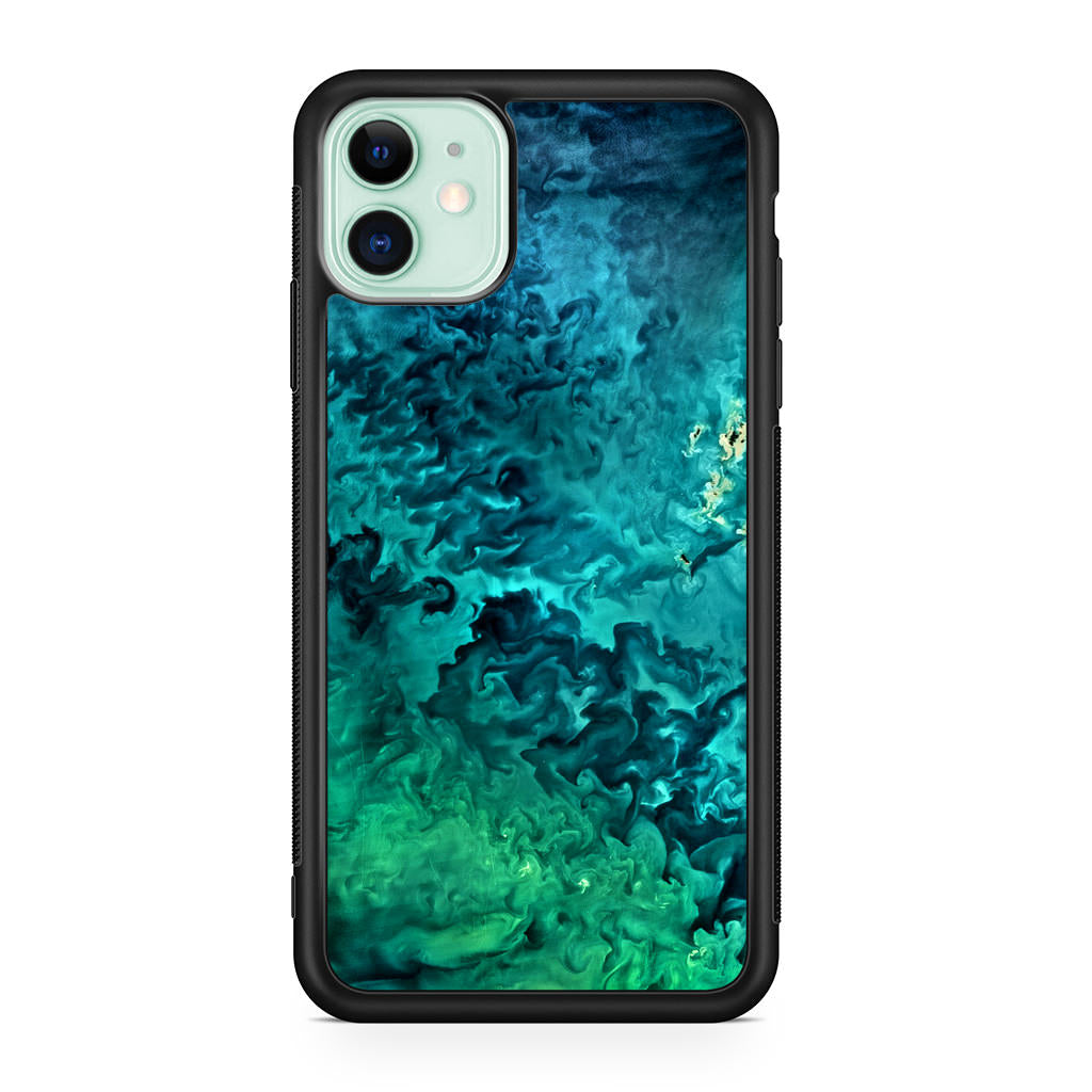 Swirls In The Yellow Sea iPhone 11 Case