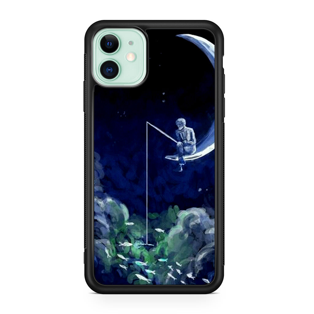 Tardis Walking To The Moon iPhone 11 Case