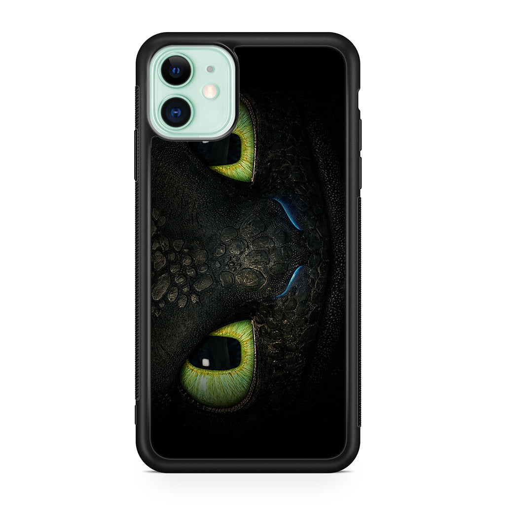 Toothless Dragon Eyes Close Up iPhone 11 Case