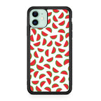 Watermelon Fruit Pattern White iPhone 12 mini Case