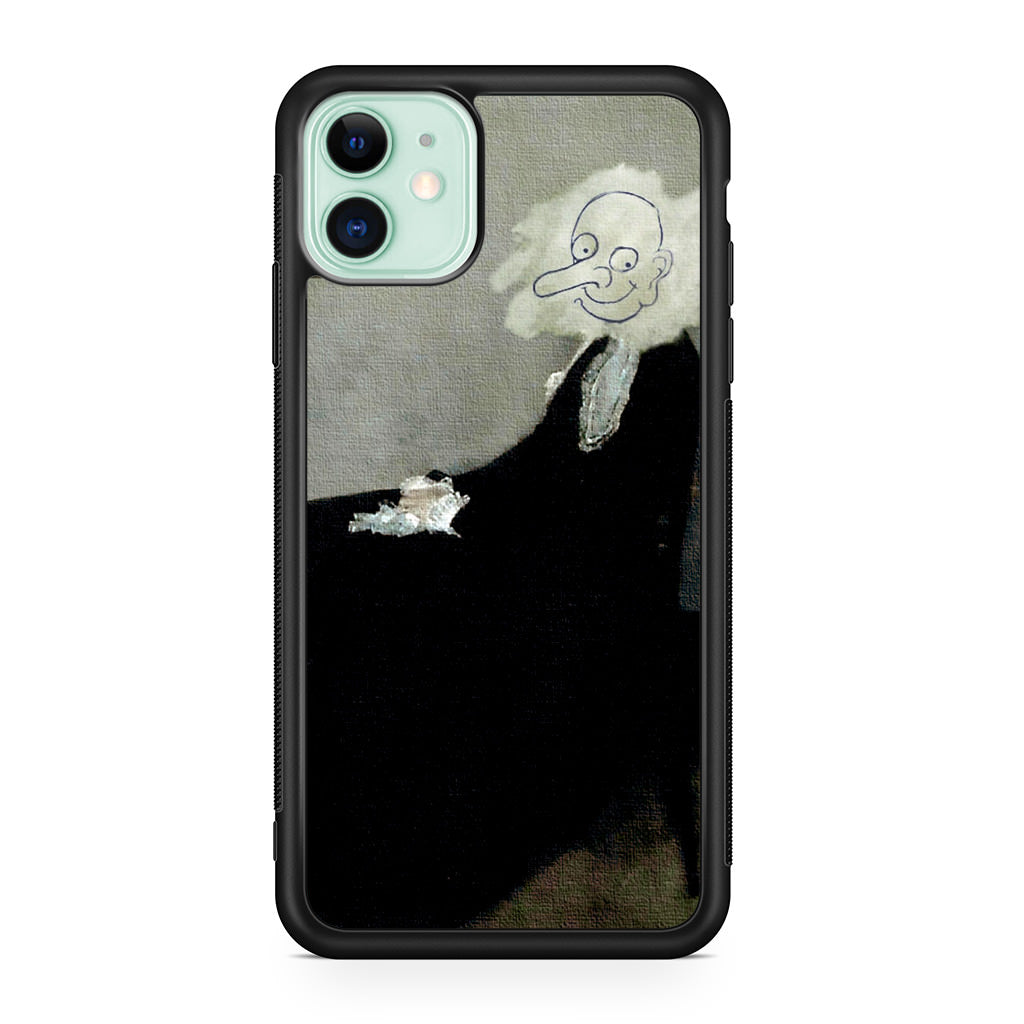 Whistler's Mother by Mr. Bean iPhone 12 Case