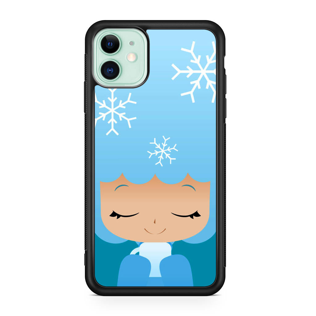Winter Afro Girl iPhone 12 mini Case