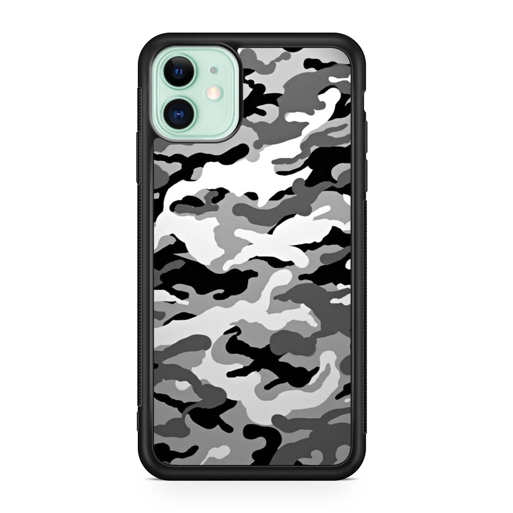 Winter Army Camo iPhone 12 mini Case