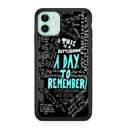 A Day To Remember Quote iPhone 12 Case