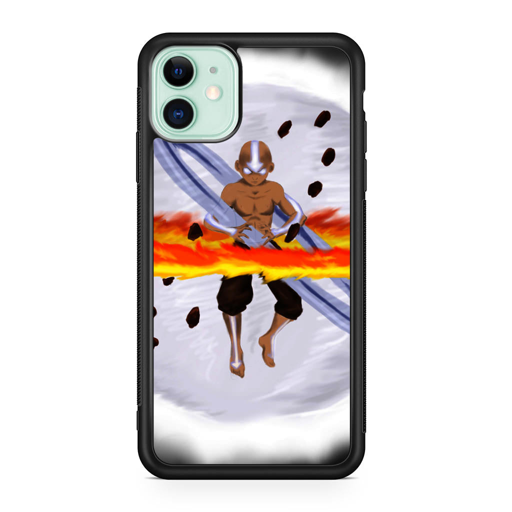 Avatar Aang Controls Four Elements iPhone 12 Case